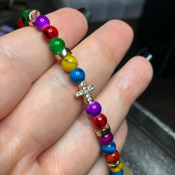 Glass Bead Bracelet CS001 - Picture 5 of 5